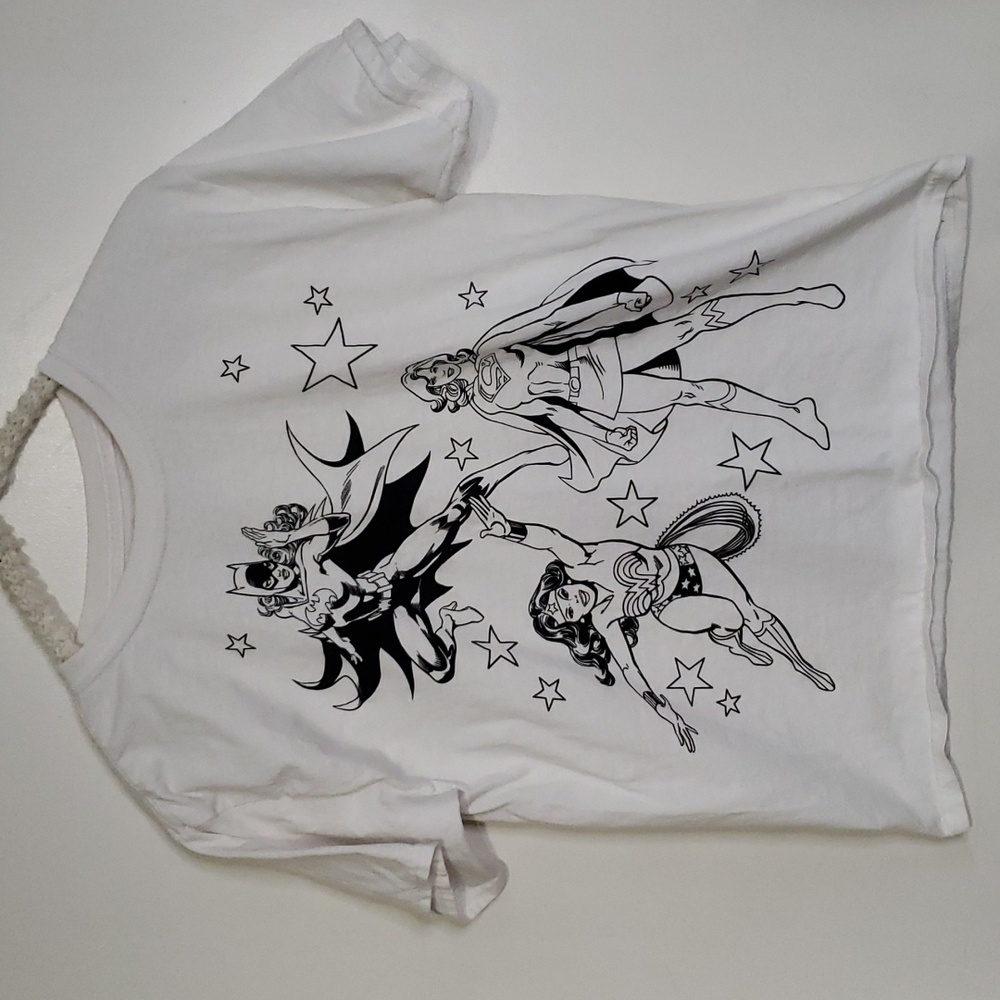 Wonder Woman, Batgirl, Super Girl Tee